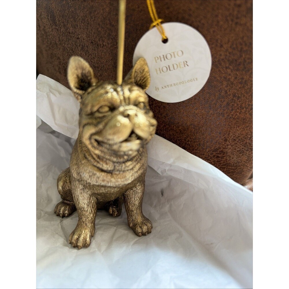 Anthropologie Animal Icon Photo Holder Dog Edition French Bulldog Frenchie NWT